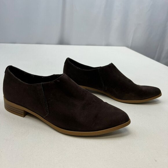 Christian Siriano Brown Pointed Toe Oxford Slip On Size 7 - Picture 2 of 9